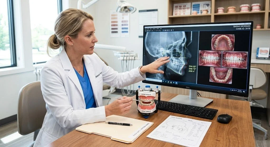 Clinical orthodontic case analysis cephalometrics and models